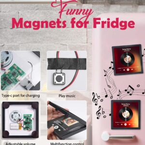 Custom Photo Vinyl Record Music Fridge Magnet for Special Memories