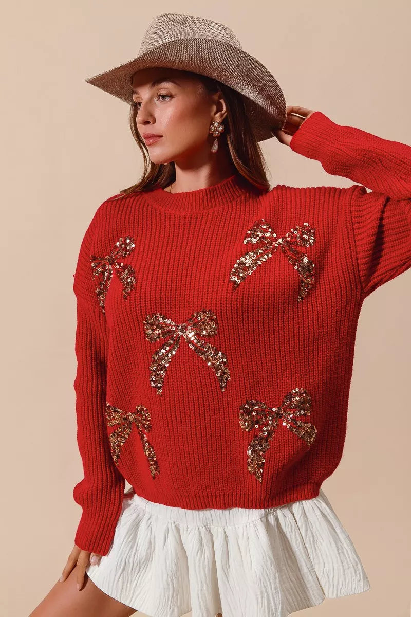 So Me All Over Ribbon Sequins Christmas Holiday Sweater 5 0f3ef28ecb1247e29eccab5d8681d31d-Max-Origin