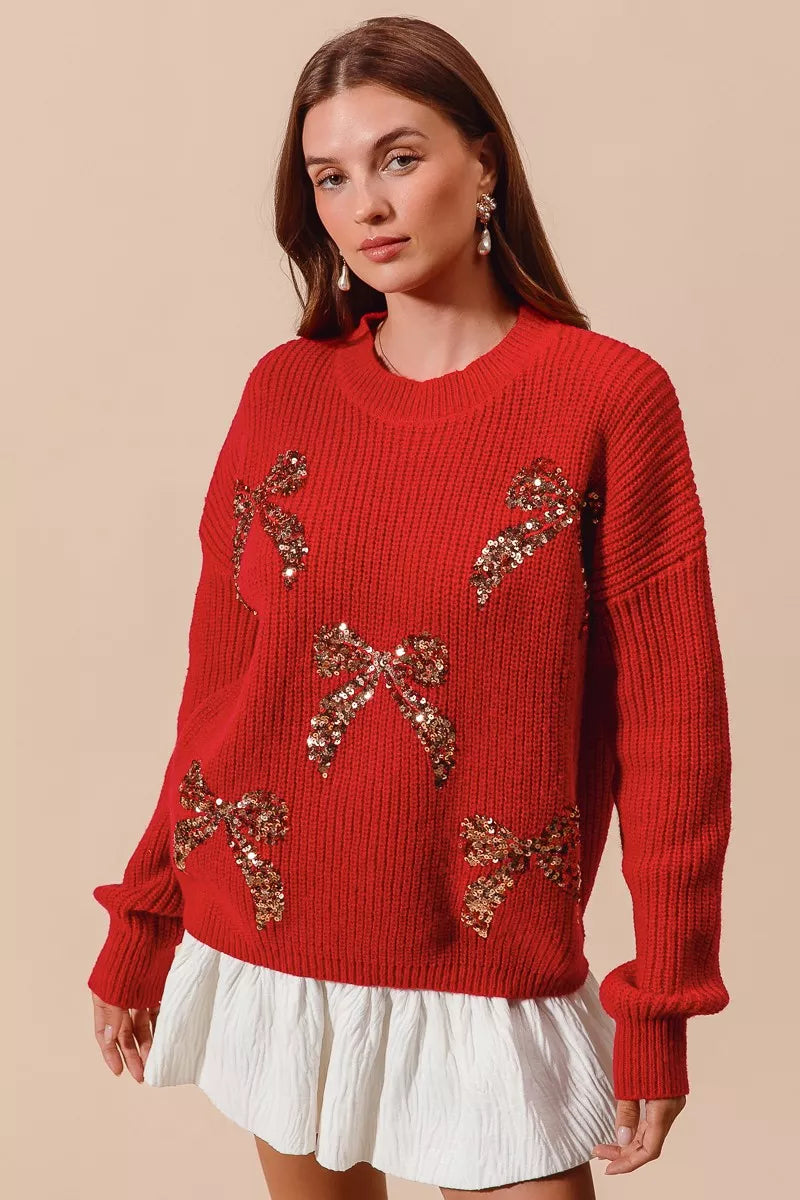 So Me All Over Ribbon Sequins Christmas Holiday Sweater 9 2e2b2136a9d846af9d91c8d7ab39cdfa-Max-Origin