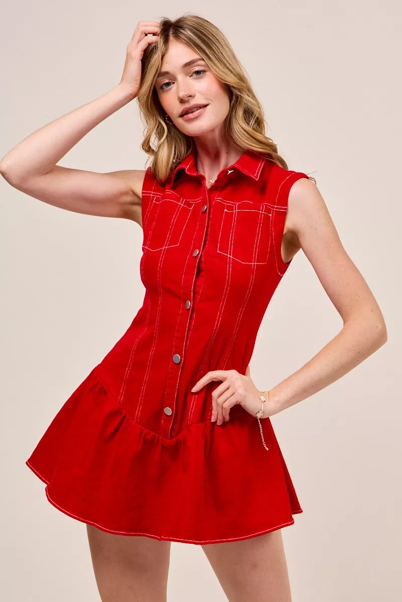 So Me Button Down Sleeveless Collared Game Day Mini Dress 6 4ce29903e102417c9bb3fee4649b4238-Max-Origin
