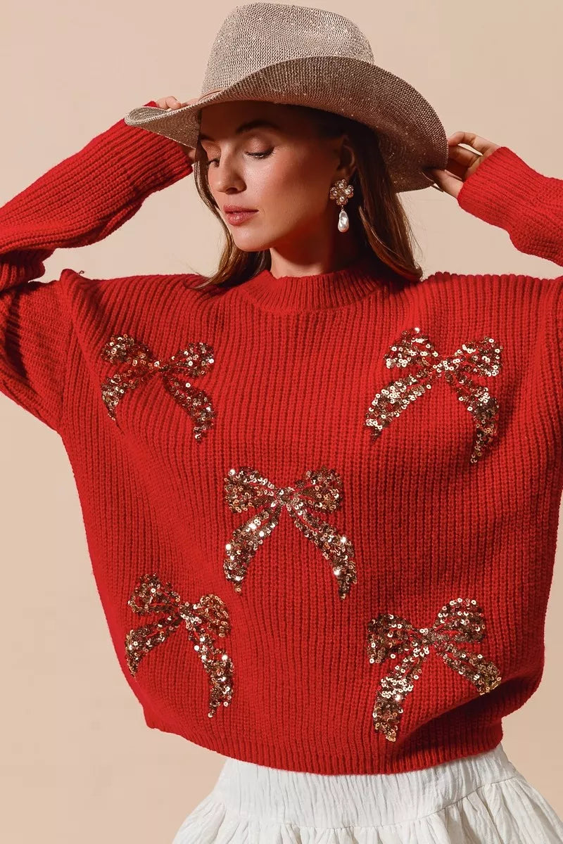So Me All Over Ribbon Sequins Christmas Holiday Sweater 2 841c83b8f6824ecb8493ee0a19e8b464-Max-Origin