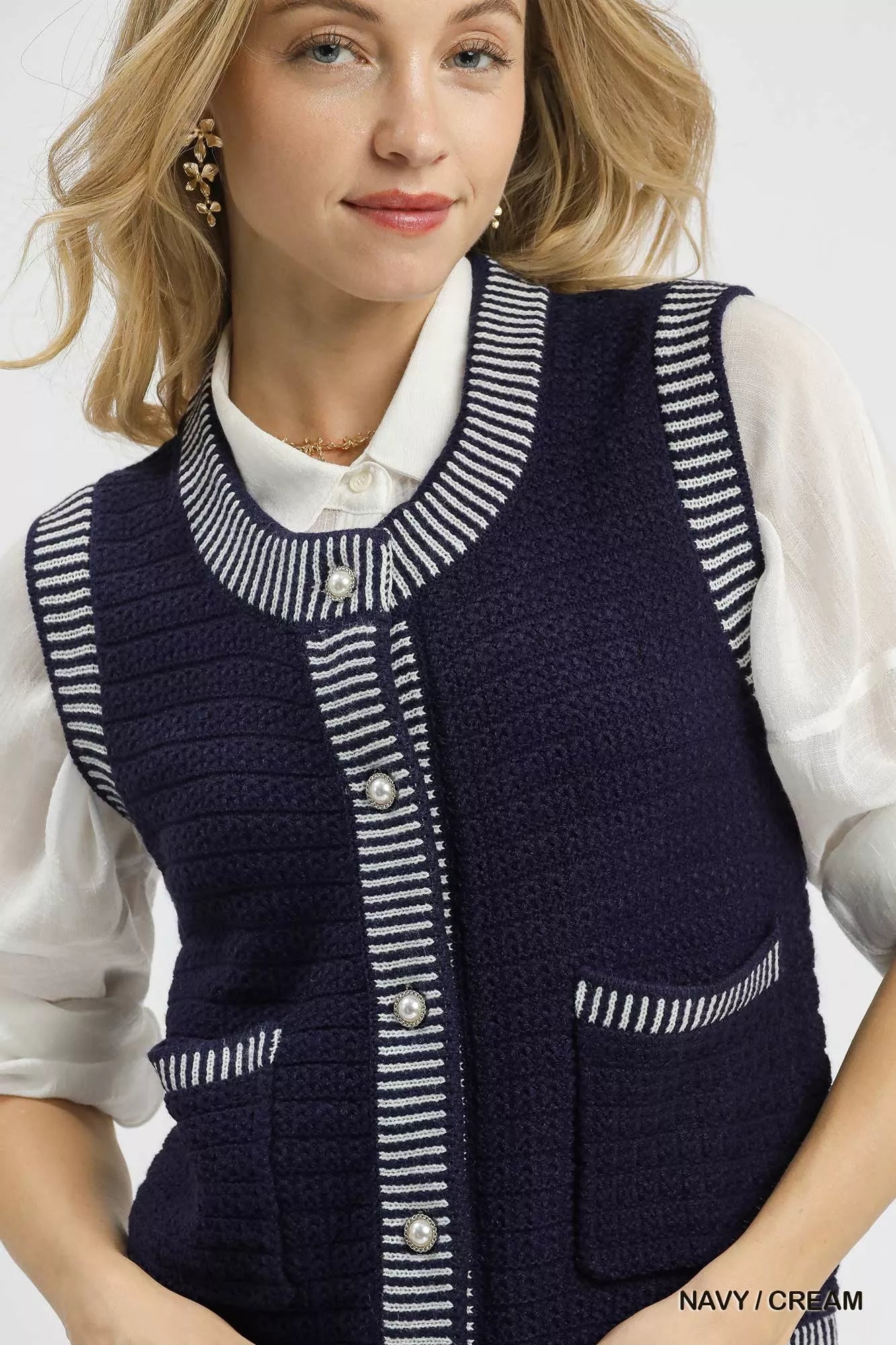 Umgee Contrast Striped Trim Button-Down Sweater Vest 5 15ed1513-dc54-4cf3-8b49-d68d55e8f281-Max-Origin