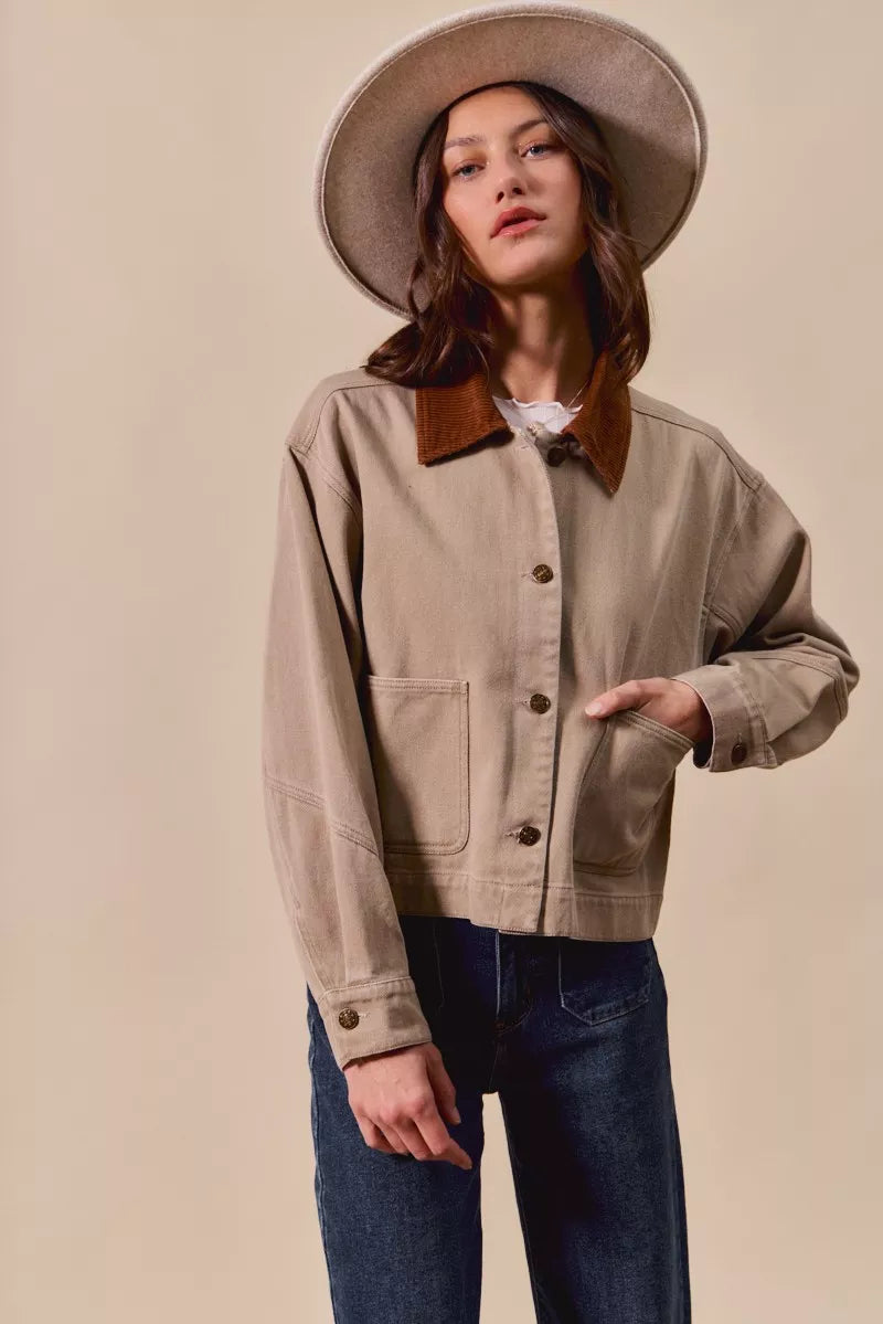 So Me Cotton Twill Cropped Barn Jacket Wtih Collar 3 68acc19f6dff4387a07fbef229eed809-Max-Origin