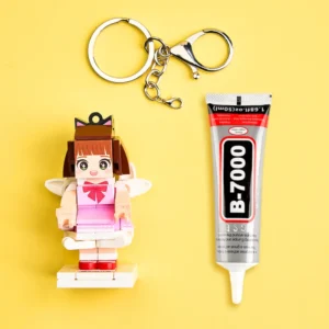 Mini Brick Figure with Keychain