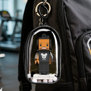 Mini Brick Figure Bag Charm