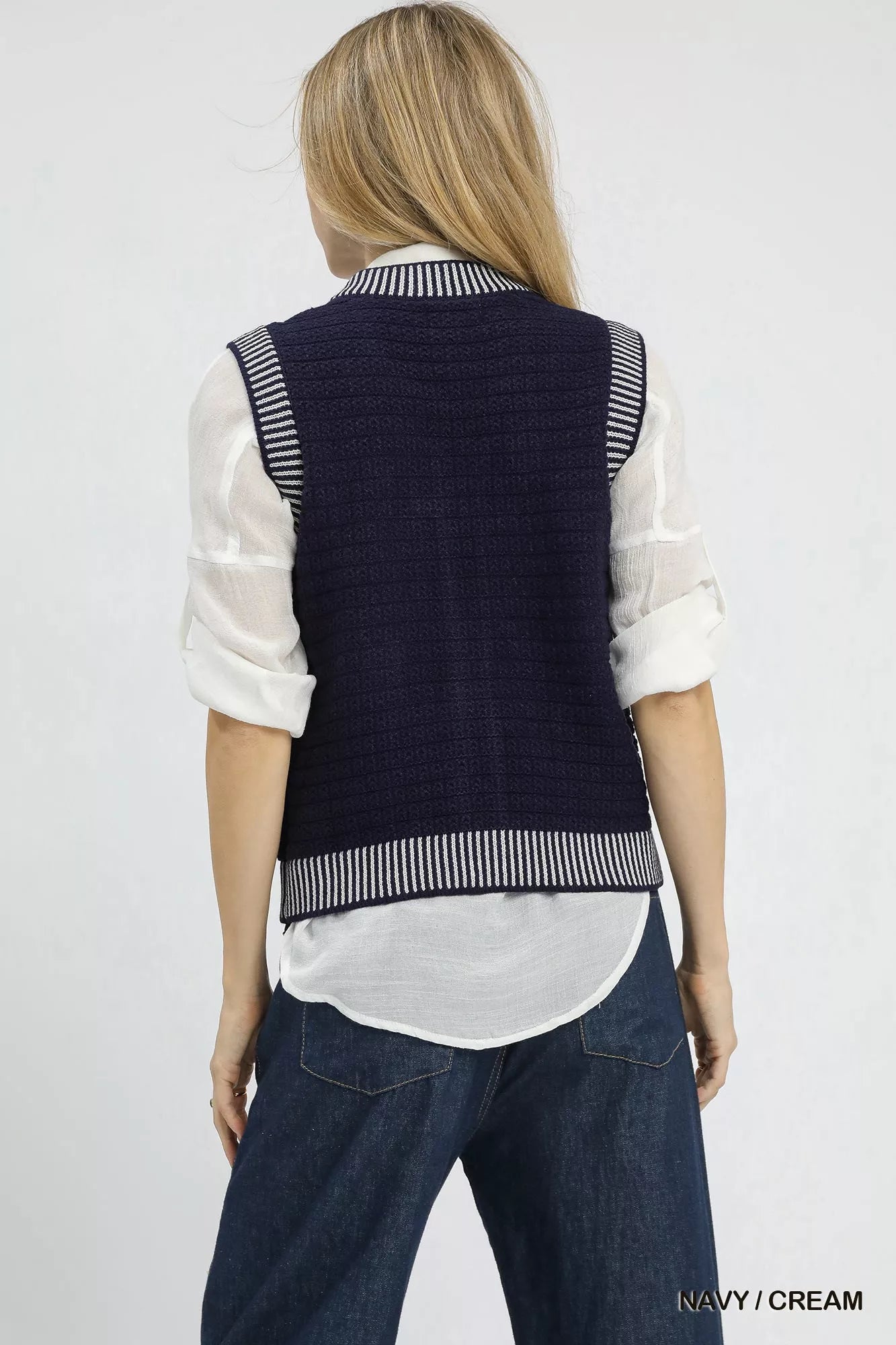Umgee Contrast Striped Trim Button-Down Sweater Vest 3 c7a7c14d-c7ed-4a26-92c4-1a44428c7e79-Max-Origin