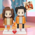 Full Body Customized 2 People Duddu Brick Figures Valentine’s Day Gift Gift for Couple