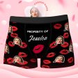 Custom Face Boxer Shorts Personalised Photo Boxer Shorts Valentine’s Day Gifts for Him – Property of Your Lover