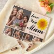 Custom Building Block Puzzle Horizontal Trio Photo Brick Love You Mum Mother’s Day Gift
