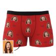 Custom Heart Face Boxer Briefs Men’s Underwear with Package