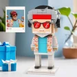 Full Body Custom 1 Person Brick Figures Small Particle Block Father’s Day Gift